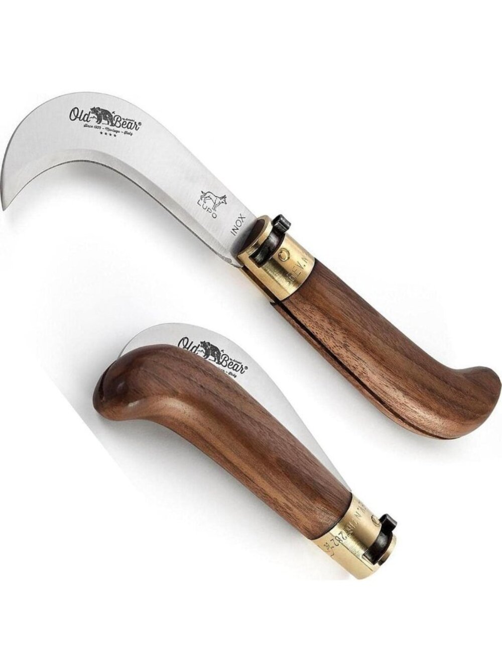 Compact Pruning Knife for Gardening - Walnut Handle, Sharp Blade, Easy Grip